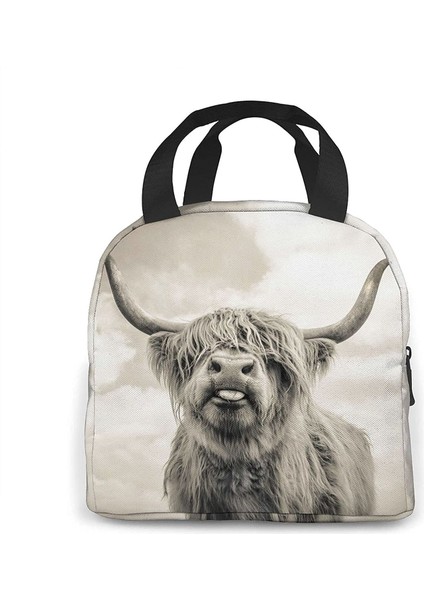 No.10 Stili Erkekler Kadınlar Için Komik Yayla Inek Öğle Yemeği Çantaları Yalıtımlı Öğle Yemeği Kutusu Soğutucu Tote Çanta Iş Seyahati Için, Çok Renkli (Yurt Dışından) indirimleri