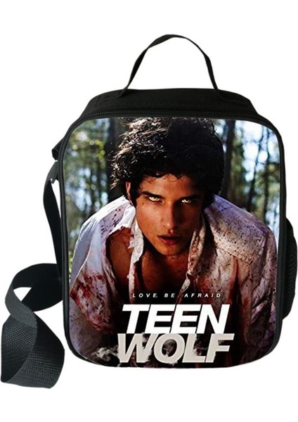 No.4 Stili Harajuku Yenilik Serin Komik Teen Wolf 3D Baskılı Crossbody Çanta Yemek Kabı Okul Gıda Öğle Yemeği Çantası Buz Torbaları (Yurt Dışından) modelleri