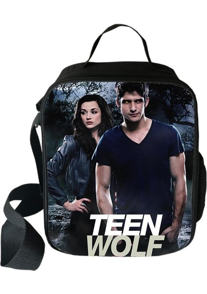 No.4 Stili Harajuku Yenilik Serin Komik Teen Wolf 3D Baskılı Crossbody Çanta Yemek Kabı Okul Gıda Öğle Yemeği Çantası Buz Torbaları (Yurt Dışından) fırsatları