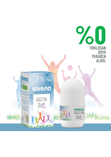 %100 Doğal Roll-On Unısex Deodorant Ter Kokusu Önleyici Bitkisel Lekesiz Vegan 50 ml