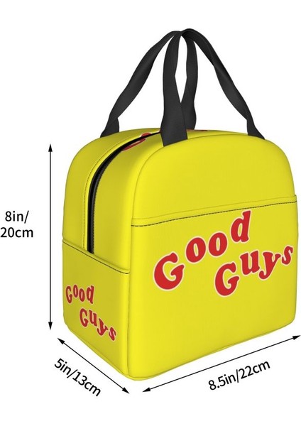 No.9 Stili 22X20X13CM Çocuk Oyun Good Guys Logo Yalıtımlı Öğle Yemeği Çantası Kadın Tıknaz Yeniden Kullanılabilir Soğutucu Termal Gıda Öğle Yemeği Kutusu Çocuklar Okul Çocukları (Yurt Dışından) fırsatları