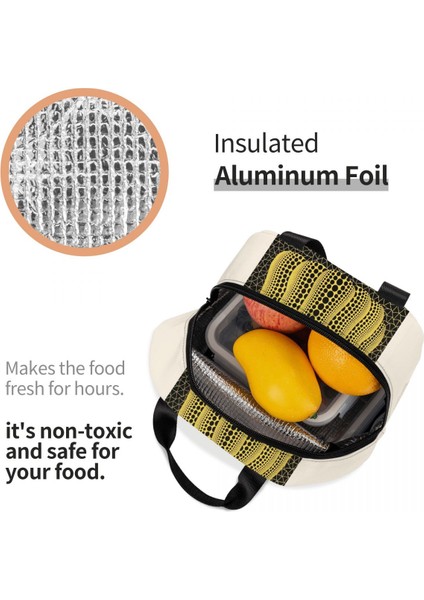 No.11 Tarzı 22X20X13CM Yayoi Kusama Balkabağı Sonsuza Yalıtımlı Öğle Yemeği Çantası Kamp Seyahat Için Soyut Sanat Taşınabilir Soğutucu Termal Yemek Kabı Kadın Çocuklar (Yurt Dışından) indirimleri