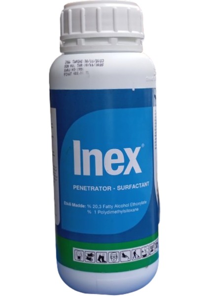 Inex Yayıcı-Yapıştırıcı.PH Düşürücü.Karışım Ajanı. İlaçlamaların Başarısını Arttırır.