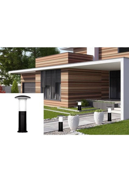 E27 Bahçe Set Üstü Armatür Mantar Uzun 41 cm Siyah IP54 Setüstü Aydınlatmalar 70 - 99 Watt modelleri