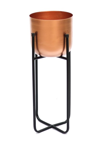 Cruz Ayaklı Metal Saksı Küçük Boy