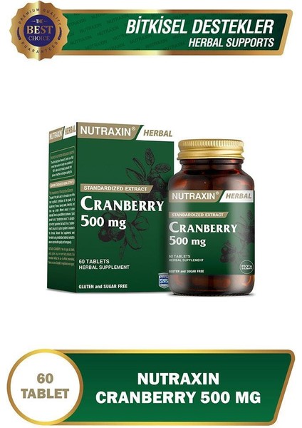 Cranberry 500 Mg 60 Tablet fiyatları