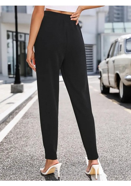 Kadın Yüksek Bel Cepli Rahat Kesim Ithal Krep Pantolon fiyatları
