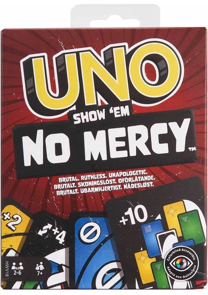 Mattel Games Uno No Mercy Kartlar HWV18