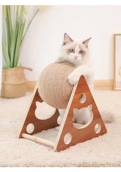 Tripod Büyük Kedi Kavun Oyuncağı Öğütüyor (Yurt Dışından)