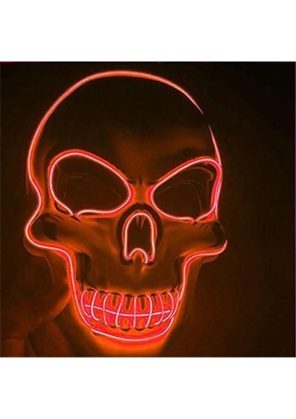 LED Parlayan Kafatası Maskesi (Yurt Dışından)