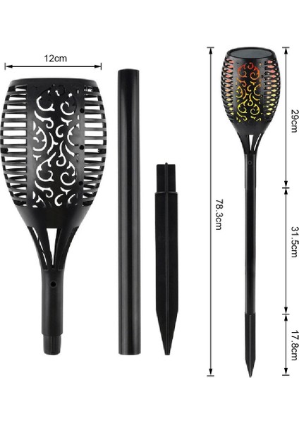 Buyfun Güneş Titrek Açık Bahçe Çim Lambası Peyzaj Dekorasyon (Yurt Dışından)