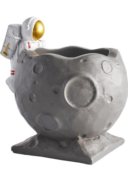 Reçine Astronot Heykelleri Kalem Tutucu Kalem Kupası (Yurt Dışından)