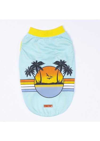 Mint Sunrise Kedi Köpek Tişörtü fırsatları