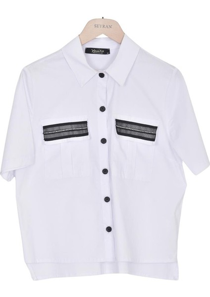 Ysatıs 6000106 Kadın Gömlek Beyaz