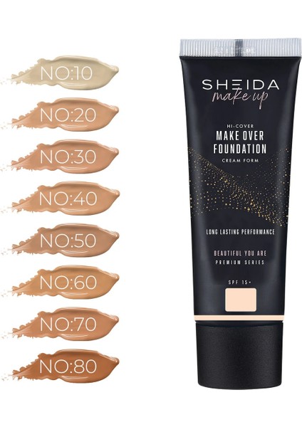 Make Over Foundation Cream Form (Krem Fondöten) 50 ml No:80 modelleri