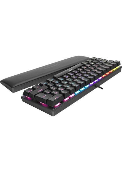 Ally K11 Siyah Rainbow Q Bilek Destekli Red Switch Gaming Oyuncu Klavye modelleri