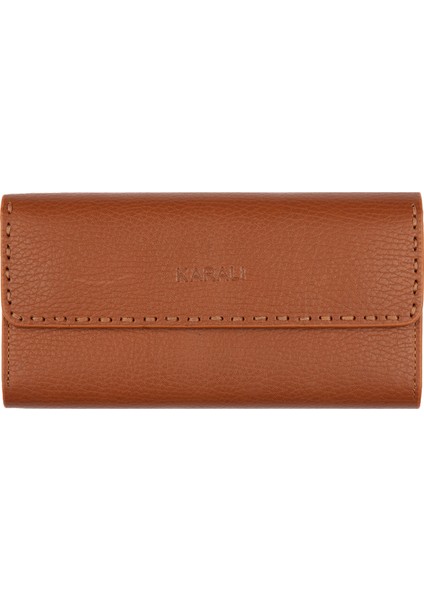 Deri Unisex Portföy Cüzdanı Taba BC405-03