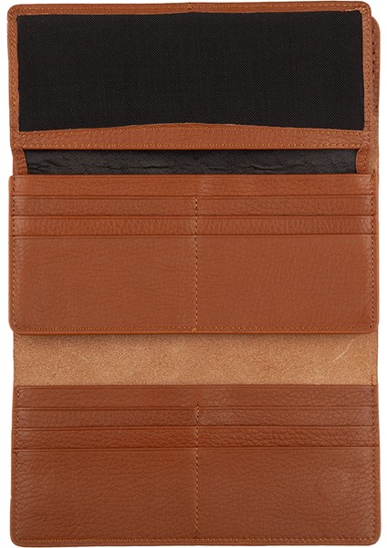 Deri Unisex Portföy Cüzdanı Taba BC405-03