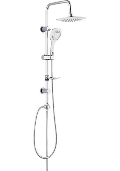 Duş Seti Rain Bianco 5 1 Fonksiyonlu Tepe Duş Seti 53276 Krom