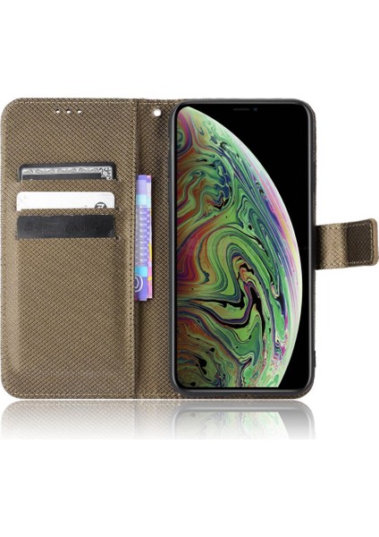IPhone Xs Max Kapak Kickstand Manyetik Cüzdan Kart Tutucu (Yurt Dışından)