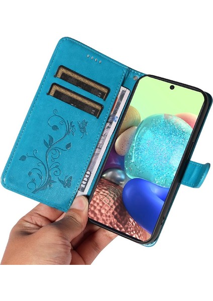 Samsung Galaxy A71 5g Cüzdan Telefon Kılıfı ve Kart Yuvası Kabartmalı (Yurt Dışından)