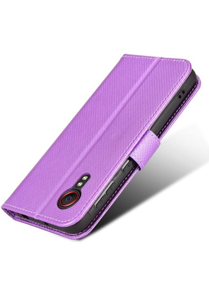 Samsung Galaxy Xcover 5 Kickstand Kart Tutucu Manyetik Cüzdan (Yurt Dışından)