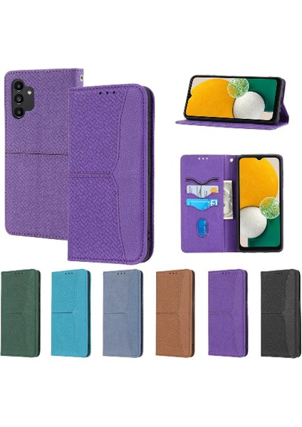Samsung Galaxy A13 4g Kredi Kartı Tutucu Pu Deri Kapak El Için Kılıf (Yurt Dışından)