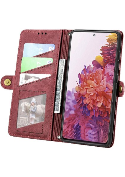 Samsung Galaxy S20 Fe 5g Için Flip Case Basit Iş Kapak Deri (Yurt Dışından)