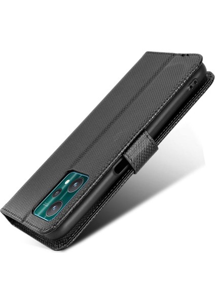 Realme 9 Pro Kickstand Kart Tutucu Manyetik Cüzdan Kapak Için Kılıf (Yurt Dışından)