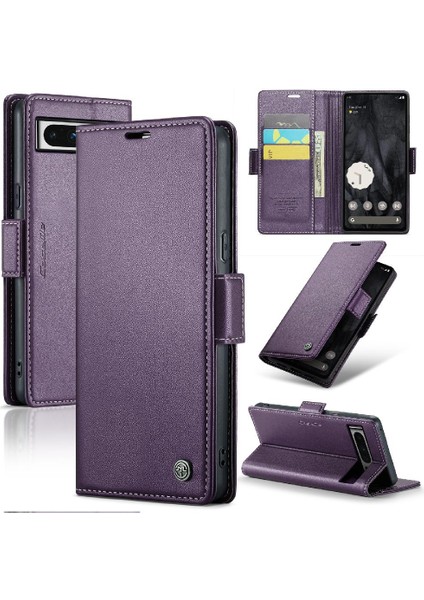 Google Pixel 8 Pro Anti Dolandırıcılık Kickstand Darbeye Dayanıklı Durumda (Yurt Dışından)