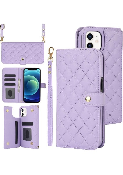 Iphone 13 Mini Premium Koruma Standı Fonksiyonu Için Kılıf Crossbody Tarzı (Yurt Dışından)