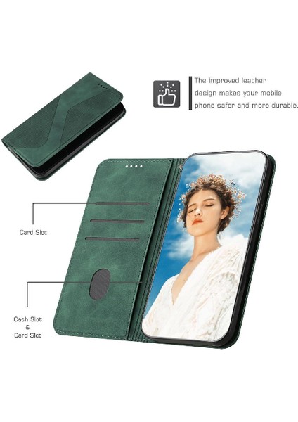 IPhone Için Kılıf X/xs Cüzdan Kickstand Kart Yuvaları Tutucu Folio Kapak Pu (Yurt Dışından)