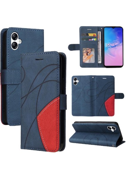 Samsung Galaxy A05 Kickstand Koruyucu Kart Yuvası Standı Pu (Yurt Dışından)