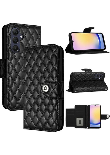 Samsung Galaxy A25 5g Için Kılıf Cüzdan Kapak Darbeye Şık Koruyucu (Yurt Dışından)