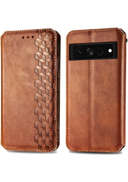 Google Piksel 7 Pro Flip Kapak Kılıf Cüzdan Fonksiyonu Için Kılıf (Yurt Dışından)