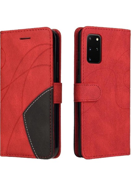 Samsung Galaxy S20 Artı Kart Yuvası Standı ile Iki Renkli Dikiş (Yurt Dışından)