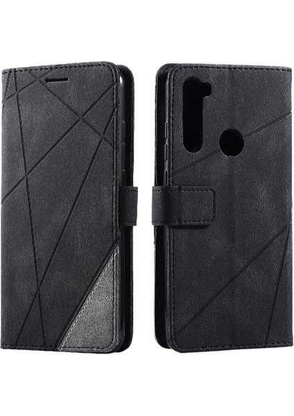 Xiaomi Redmi Not 8t Için Kılıf Cüzdan Çevir Folyo Kart Tutucu Kickstand Pu (Yurt Dışından)