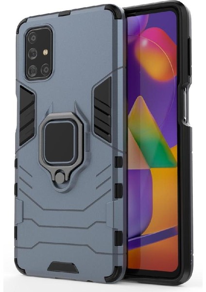 Samsung Galaxy M31S Kickstand Askeri Damla Koruma Darbeye (Yurt Dışından)