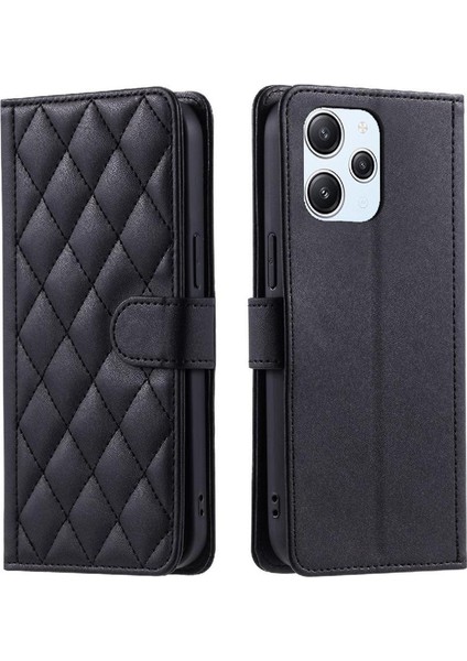 Telefon Kılıfı Için Xiaomi Redmi 12 4g El Kayışı Kart Yuvaları Tutucu Flip Folio (Yurt Dışından)