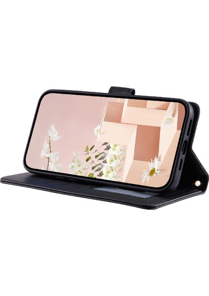 Telefon Kılıfı Için Xiaomi Redmi 12 4g El Kayışı Kart Yuvaları Tutucu Flip Folio (Yurt Dışından)