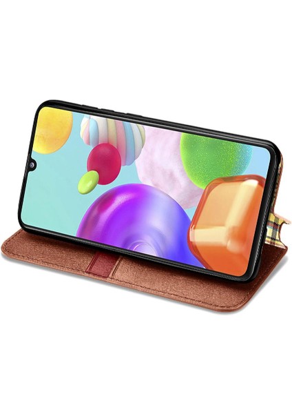 Samsung Galaxy A41 Moda Tasarım Cüzdan Fonksiyonu Zarif Durumda (Yurt Dışından) fiyatları