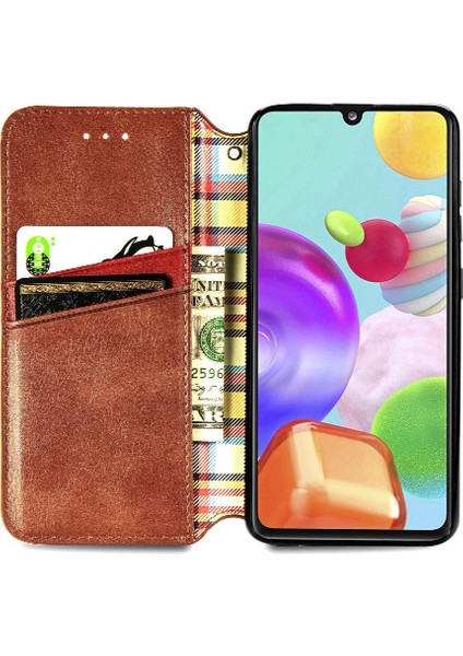 Samsung Galaxy A41 Moda Tasarım Cüzdan Fonksiyonu Zarif Durumda (Yurt Dışından) modelleri
