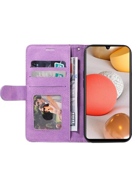 Samsung Galaxy A22 4g Için Kickstand Koruyucu Kart Yuvası Standı ile (Yurt Dışından)