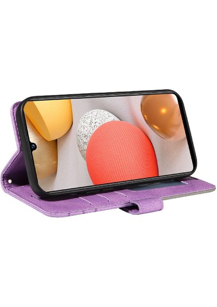 Samsung Galaxy A22 4g Için Kickstand Koruyucu Kart Yuvası Standı ile (Yurt Dışından)