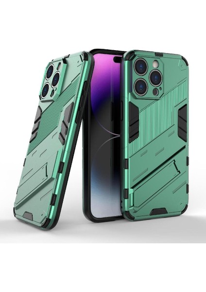 Iphone 14 Için Kılıf Pro Sağlam Askeri Koruyucu Kapak Kickstand (Yurt Dışından)