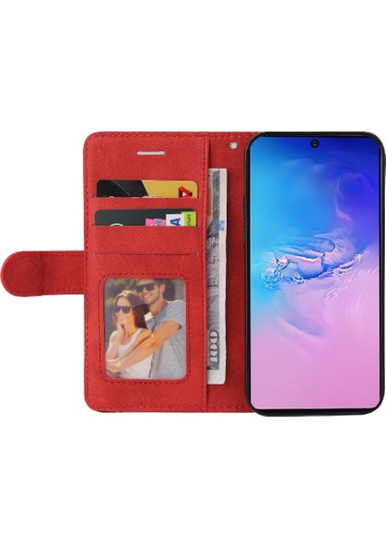 Samsung Galaxy S10 Lite Kickstand Koruyucu Iki Renkli Dikiş Için Kılıf (Yurt Dışından)