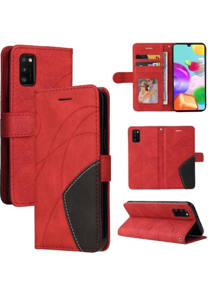 Kart Yuvası Standı Kickstand Koruyucu Pu ile Samsung Galaxy Case Için Kılıf (Yurt Dışından)
