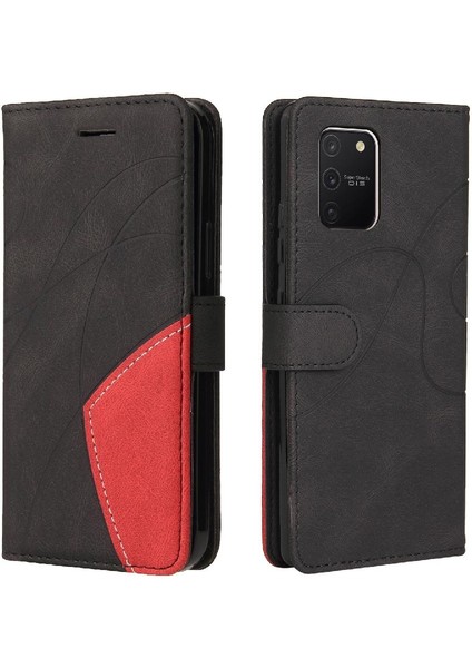 Samsung Galaxy S10 Lite Kickstand Koruyucu Iki Renkli Dikiş Için Kılıf (Yurt Dışından)