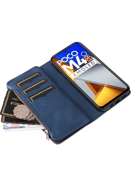 Kart Yuvası Standı ile Xiaomi Poco M4 Pro Kickstand Koruyucu Kılıf (Yurt Dışından)