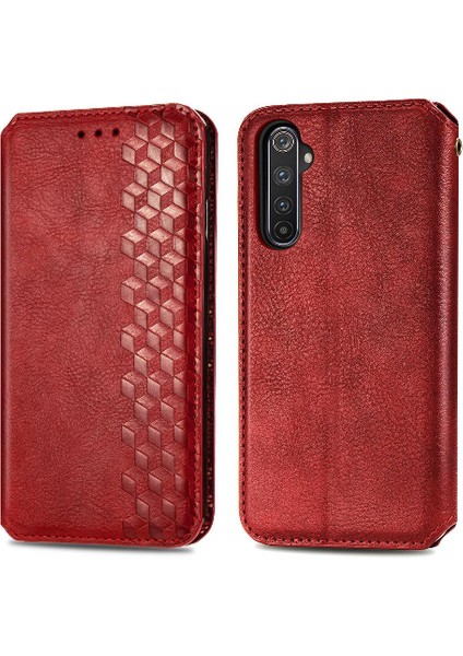 Oppo Realme 6 Pro Deri Kılıf Için Kılıf Moda Tasarımı Zarif Iş (Yurt Dışından) modelleri